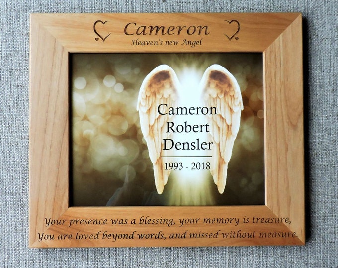 Memorial Photo Frame, Memorial Picture Frame, Bereavement Gifts, Condolence Gift