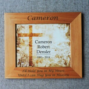 Memorial Picture Frame, Memorial photo Frame, Bereavement Gifts, Condolence Gift