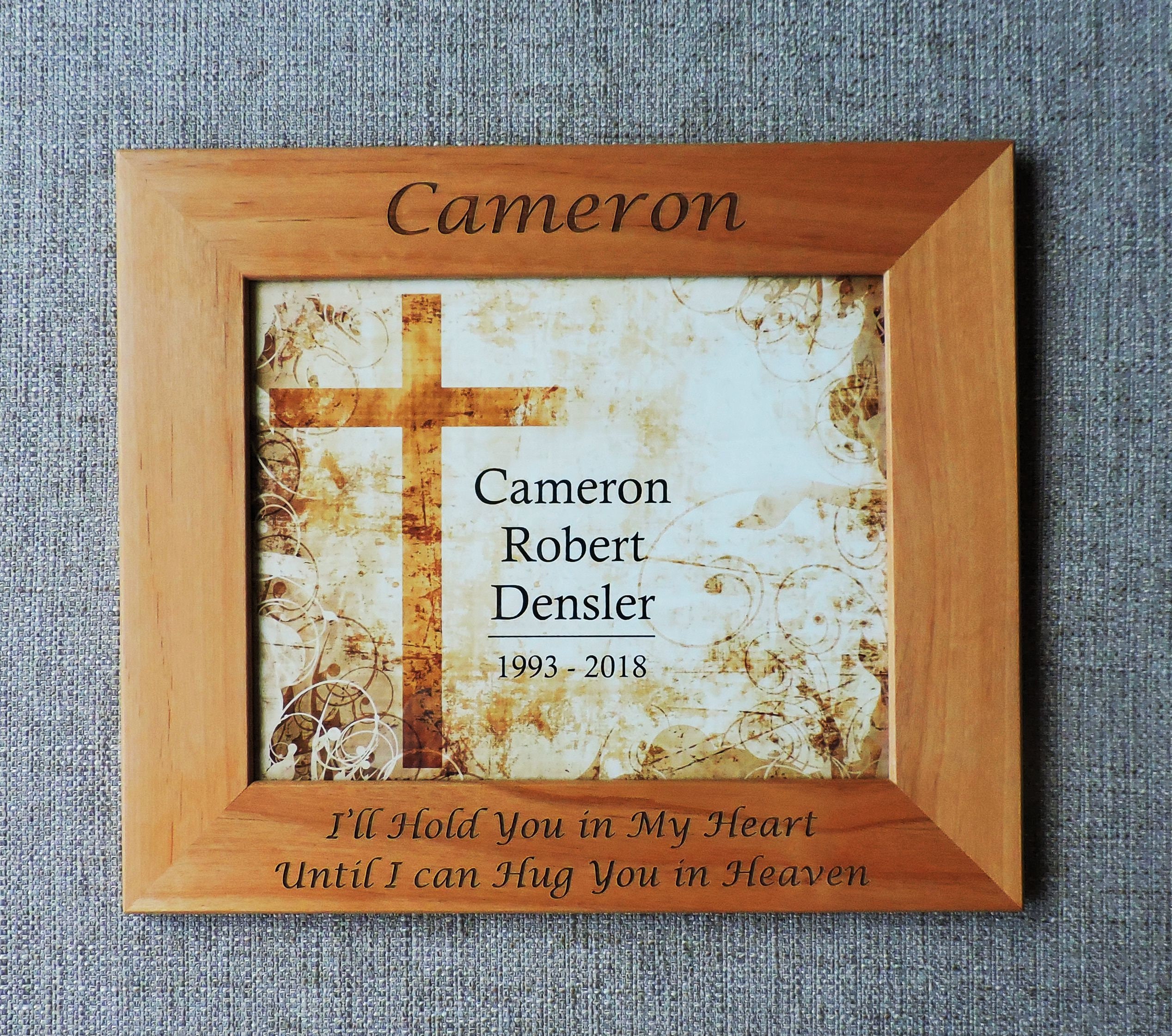 Memorial Picture Frame Memorial photo Frame Bereavement Etsy