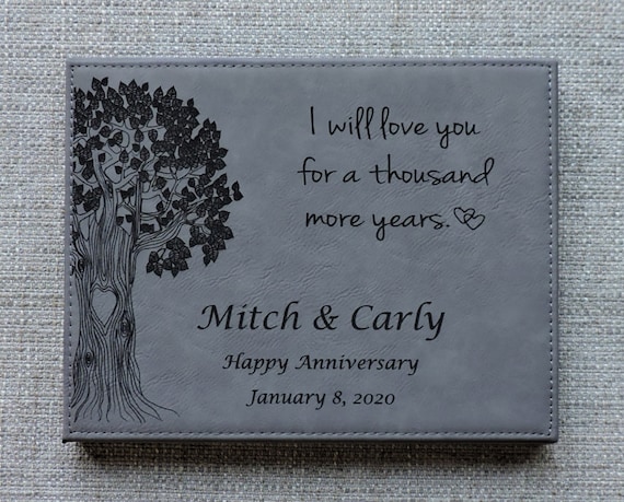 I love you more Anniversary gift Personalized gift One year