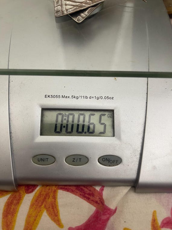 Large Silver Triangle Earrings - image 4