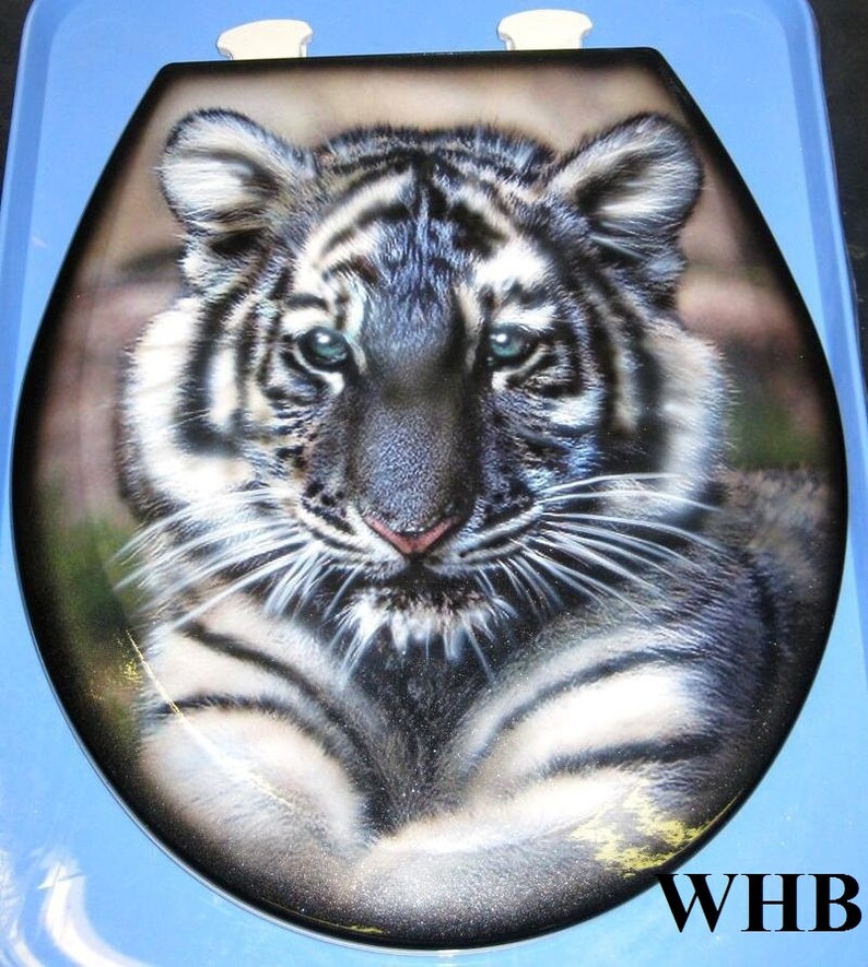Bengal Tiger Custom Airbrushed Toilet Seat 2 Designs New Etsy