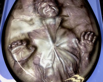 Han Solo in Carbonite  Custom Airbrushed Toilet Seat, New Premium Lid, Bathroom Art!!