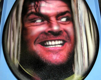 The Shining Airbrushed Custom Toilet Seat, New Premium Lid, Jack, Bathroom Art!!