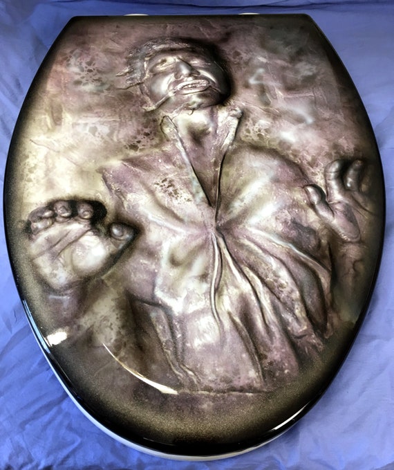Han Solo in Carbonite Custom Airbrushed Toilet Seat New Premium