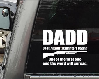 2nd Amendment Sticker Dads Against Daughters Dating Car Stickers Vinyl Decals