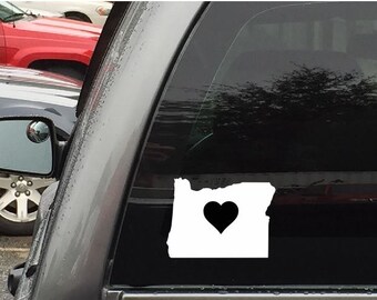 Laptop # 1102 Oregon Love Cross Arrow State OR Decal Sticker for Car Window 