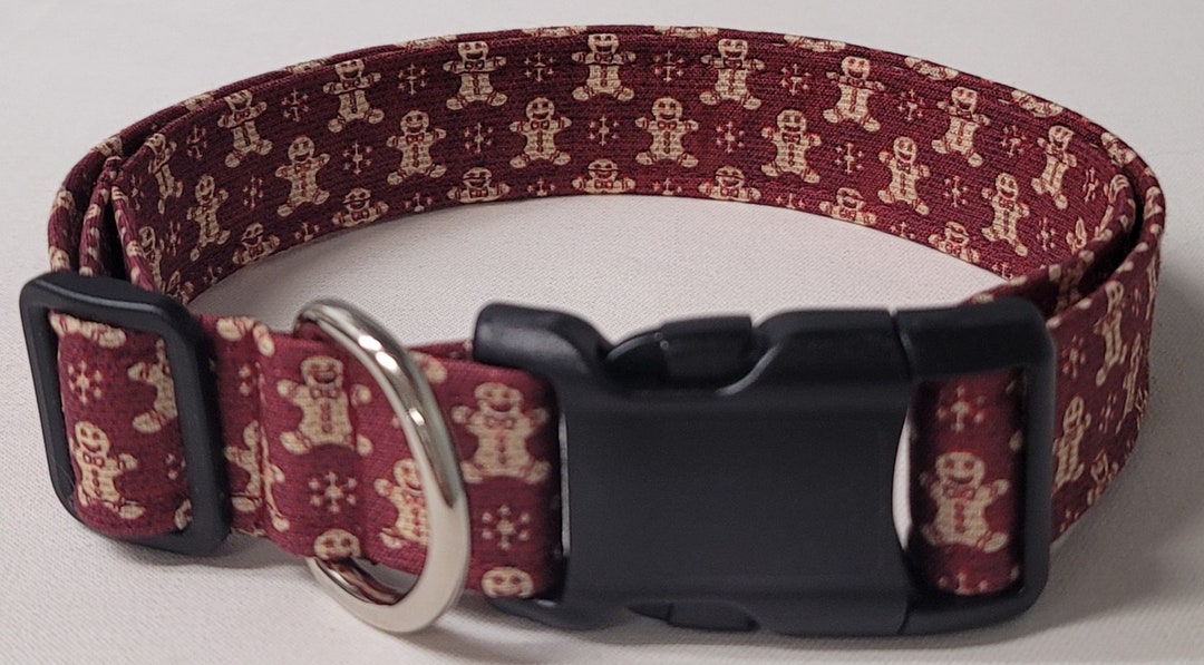 Dog Collar, Mini Gingerbread Man 2, Christmas, Christmas Dog Collar