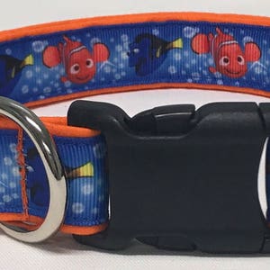 dog collar, nemo, finding nemo, fish, disney inspired, nemo dog collar, nemo collar, disney dog collar, disney collar, walt disney