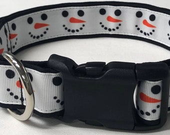 winter themed dog collars