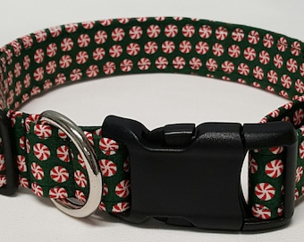 dog collar, mini mints, christmas, christmas dog collar, christmas collar, holiday dog collar, holiday collar, xmas collar, xmas dog collar