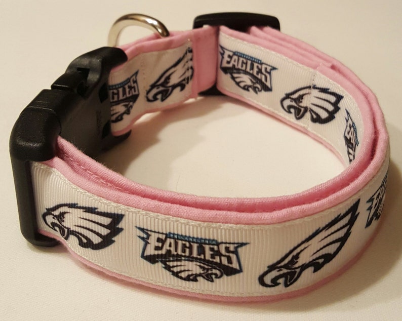 Dog Collar Pink Eagles Dog Collar Pink Philadelphia Eagles Etsy