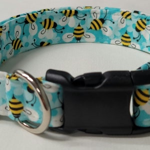 dog collar, bumbe bees 2, bees, bee dog collar, bee collar, summer, summer dog collar, summer collar, spring, spring dog collar, bumble bees