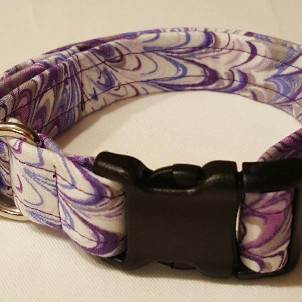 Lavender Swirl Dog Collar