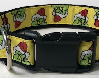 dog collar, grinch 3, Christmas, Christmas dog collar, Christmas collar, the grinch, how the grinch stole Christmas, grinch dog collar