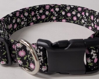 dog collar, spring has sprung, flowers, flower dog collar, flower collar, floral dog collar, floral collar, female dog collar, female collar