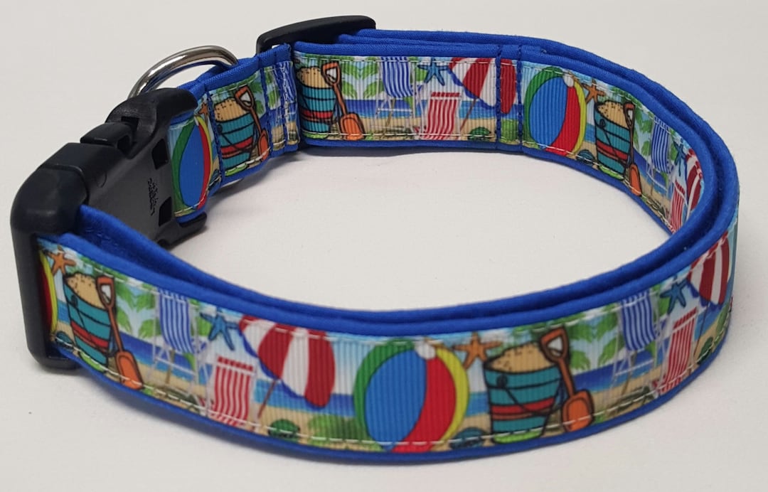 Dog Collar, Life's a Beach, Beach Dog Collar, Beach, Nautical, Nautical