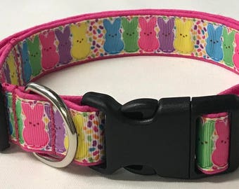 dog collar, easter bunny peeps 2, easter, easter dog collar, easter collar, peeps, bunny, bunny dog collar, bunny collar, easter bunny