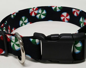 dog collar, holiday mints, christmas, christmas dog collar, holiday dog collar, holiday collar, xmas dog collar, xmas collar