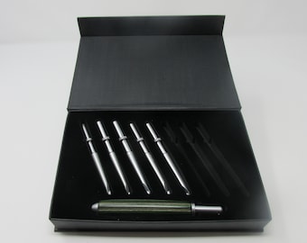 Crochet Hook Set of 6  C thru H with Satin Plating No handle
