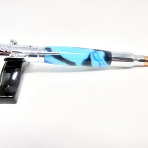 Bolt Action marineblauwe camo-balpen met verchroming