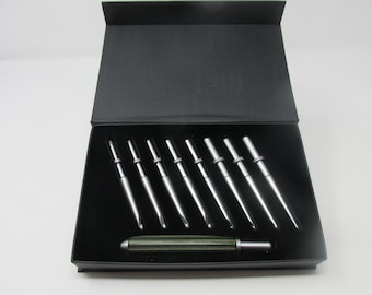 Crochet Hook Set of 9  C thru K with Satin Plating No handle