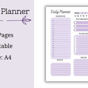 Daily Weekly Monthly Planners Templates - Etsy