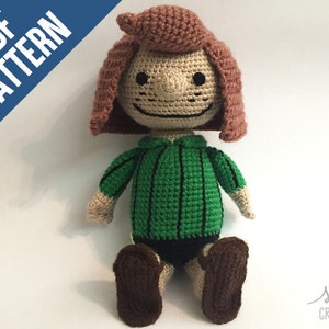 Amigurumi Crochet Pattern Peppermint Patty Peanuts image 1