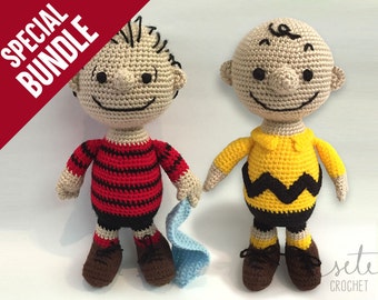 SPECIAL BUNDLE: Amigurumi Crochet Pattern - Charlie Brown & Linus Van Pelt [Peanuts]