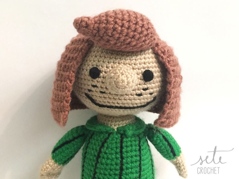 Amigurumi Crochet Pattern Peppermint Patty Peanuts image 4