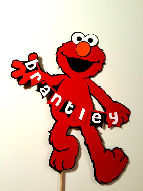 Items similar to Elmo Cake Topper Elmo Birthday Party Elmo