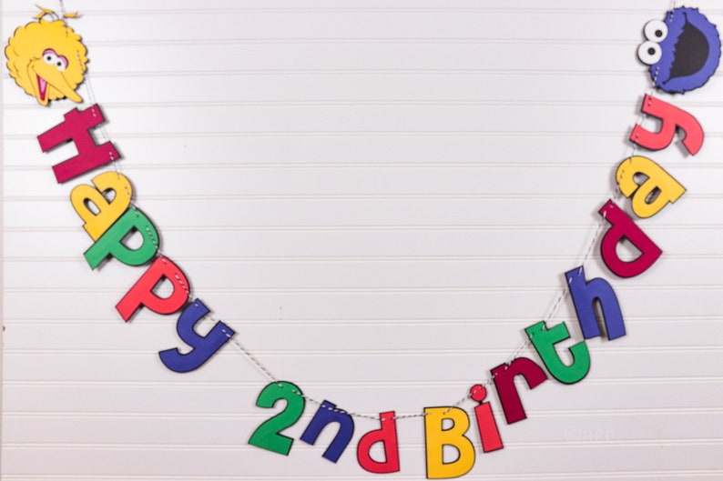 Sesame Street Birthday Banner