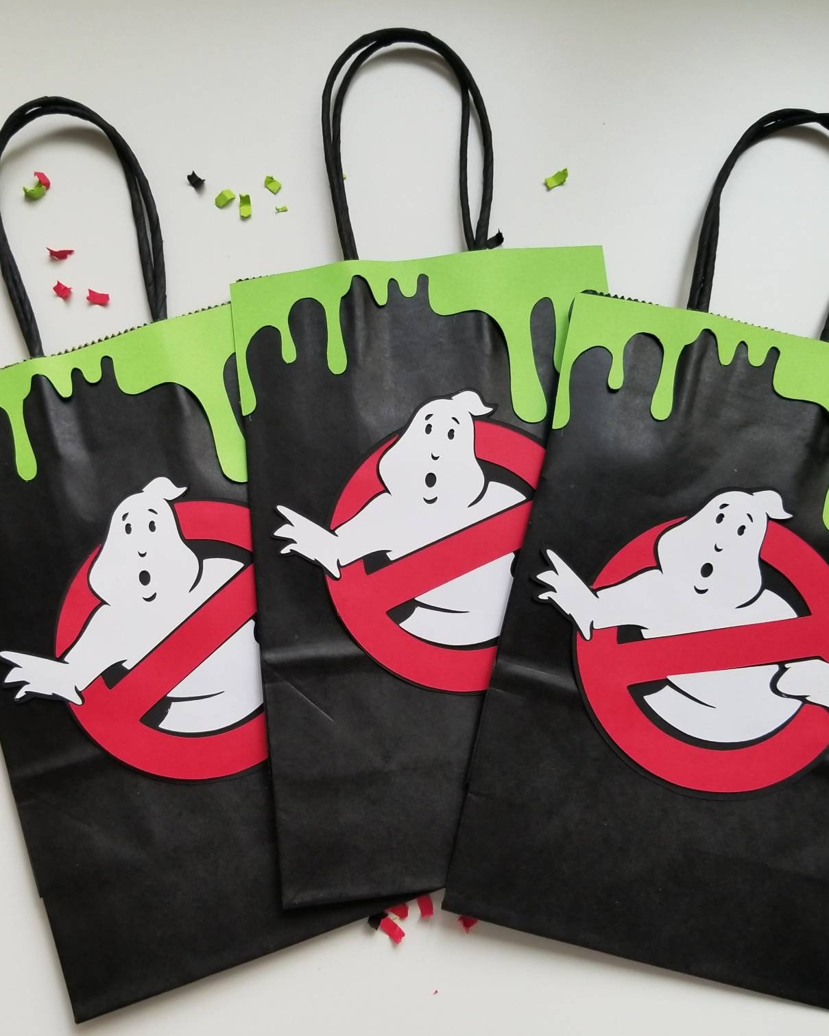 Ghostbusters party favors/ party supplies/ favor bags/ SET OF 10