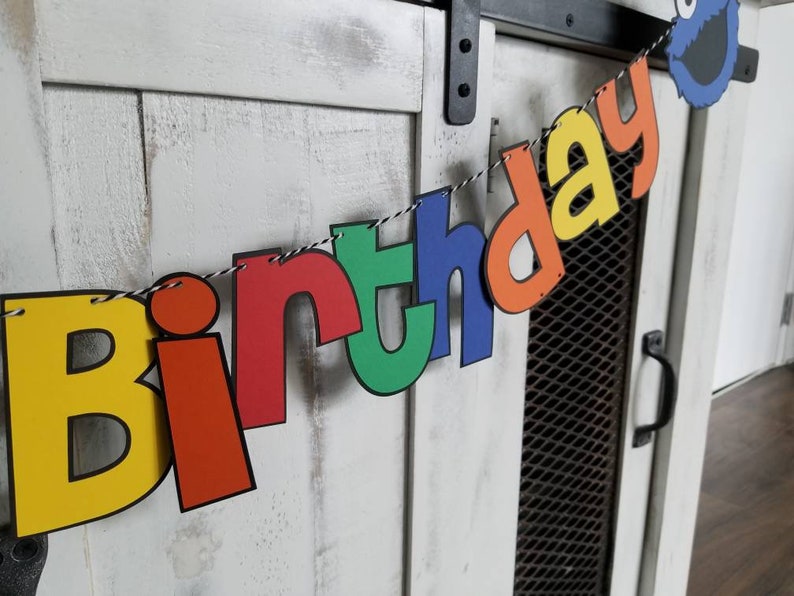 Sesame Street Birthday Banner