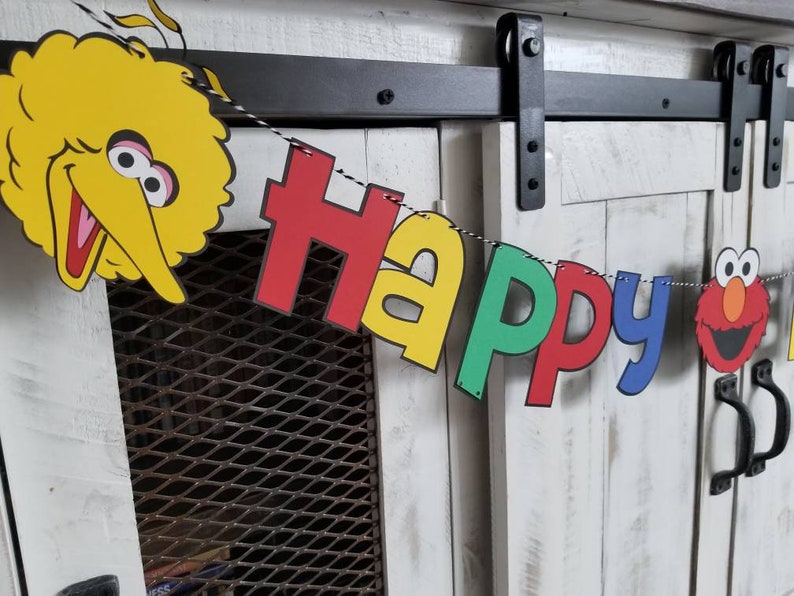 Sesame Street Birthday Banner
