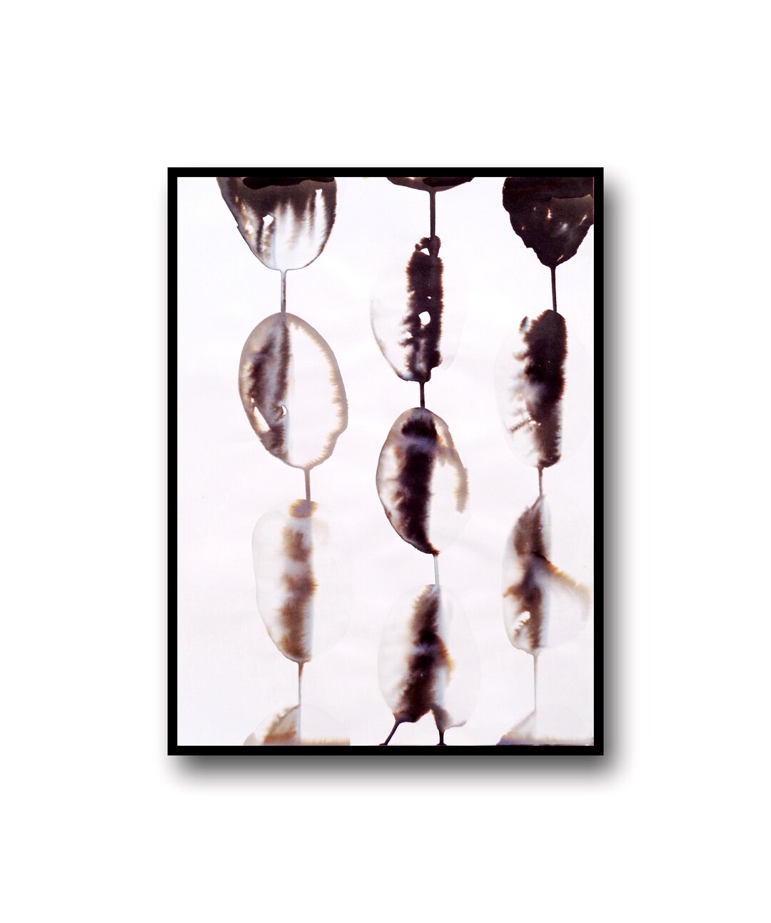 Ink Painting Black and White Abstract Modern Minimalist Art A2 Etsy