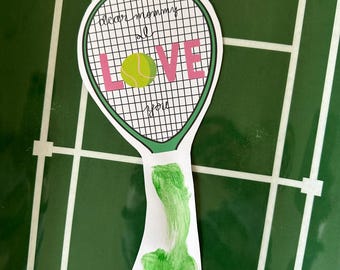 Mother's Day Tennis Footprint Craft: Toddler DIY Gift (Digital Download)
