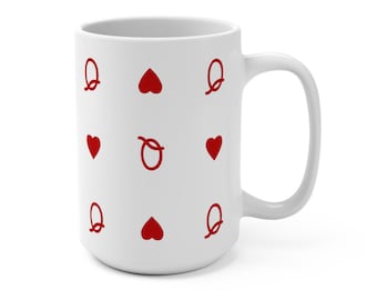 Queen of Hearts Mug Valentines Day Gift, Alice in Wonderland Theme Gift
