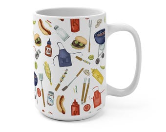 Summer BBQ Mug: Father's Day Cookout Gift