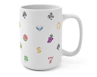 Lady Luck Las Vegas Atlantic City Mug Jackpot Bachelor Bachelorette Party Gift