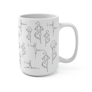 Pas De Doodle Ballet Mug, Ballet Gift, Dancer Gift, Gift for Ballet Teacher, Ballerina  Mug