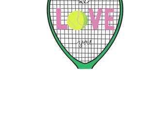 Father's Day Footprint Craft: "Poppy" Tennis Racket Template (Digital Download)