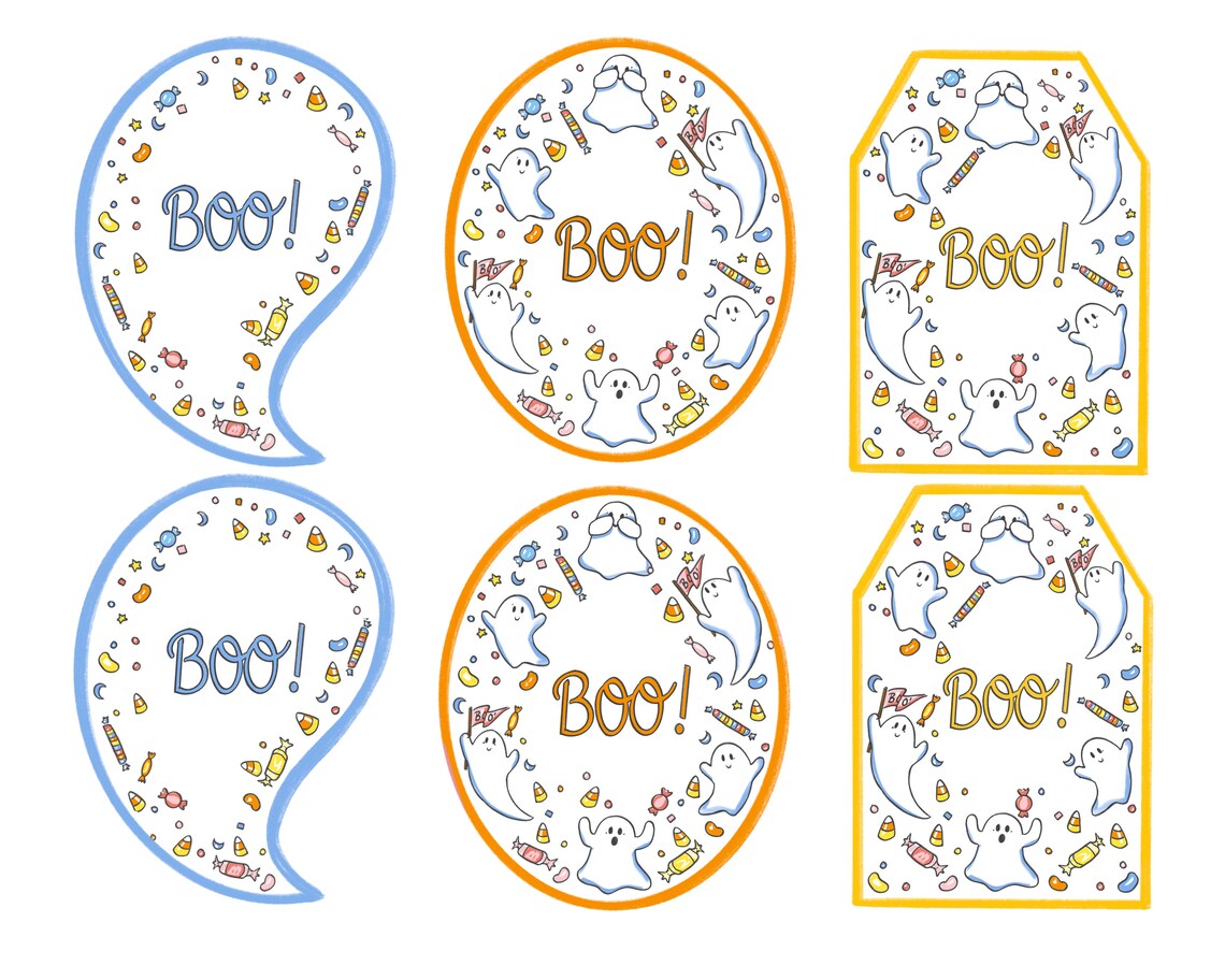 Retro Halloween Boo Signs: Printable Activity Bundle (digital Download ...