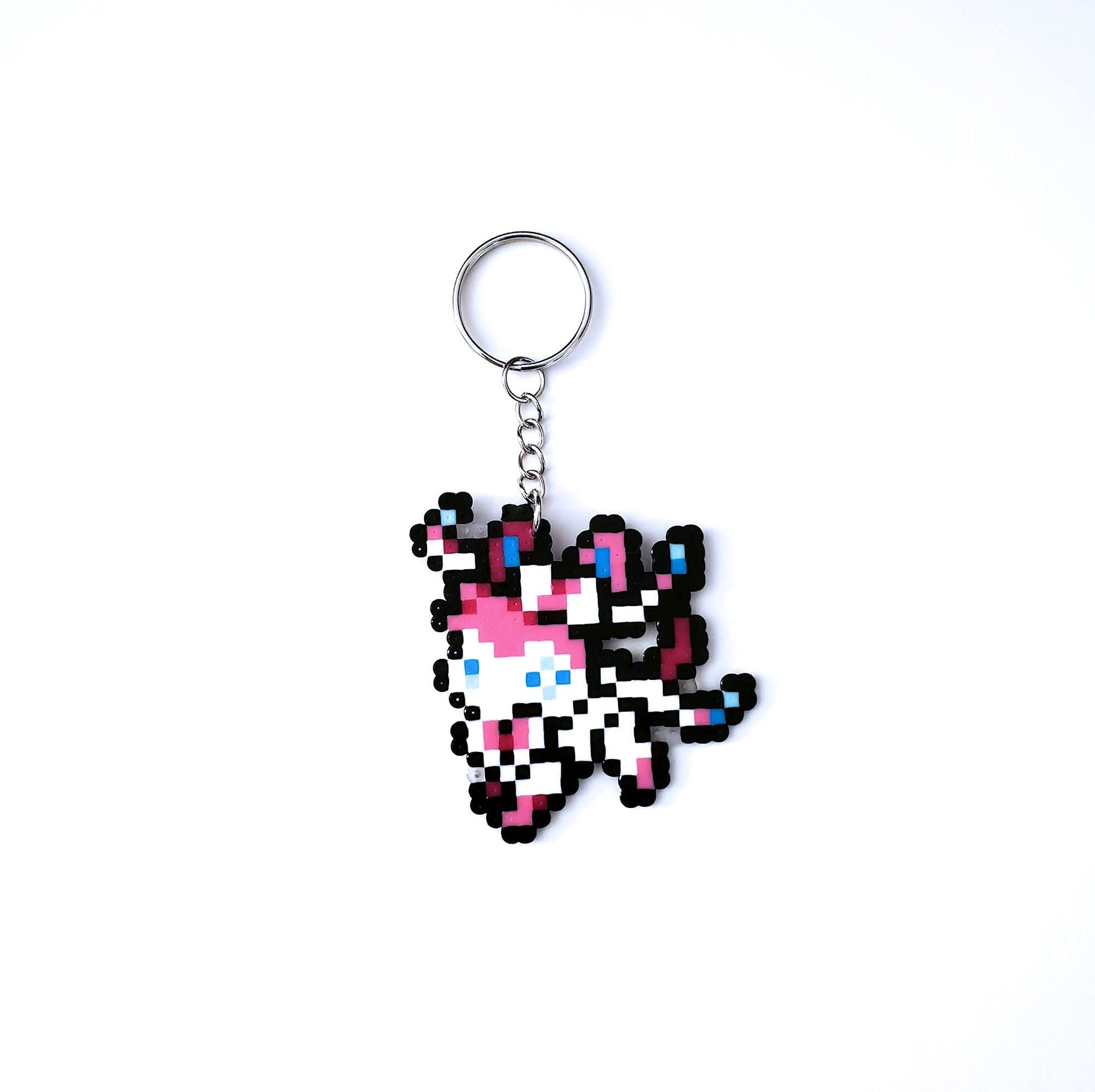 Sylveon Pokemon Mini Perler Key Chain - Etsy