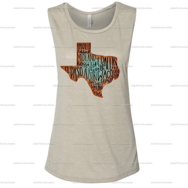 Texas shirt, Texas Love tee , Turquoise, Texas Cities, Austin, Dallas, Capital, tank, cute, Bella Canvas