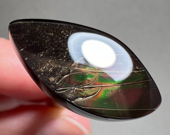 Feuer Obsidian cabochon 681