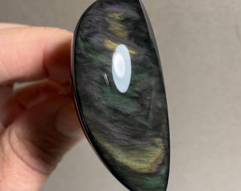 Mexican Velvet Obsidian cab 284