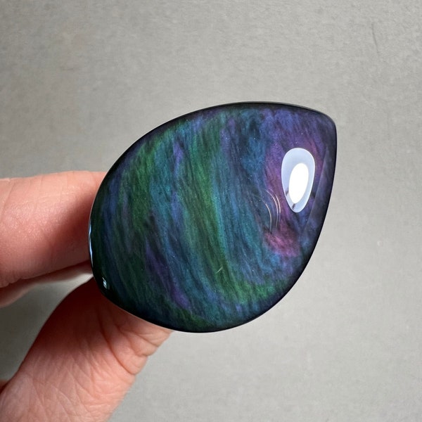 Mexican Velvet Obsidian cab 186