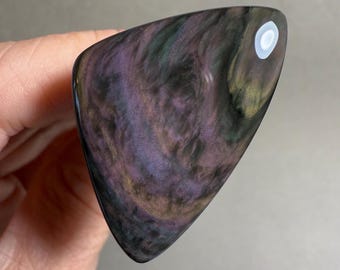 Mexican Velvet Obsidian cab 287