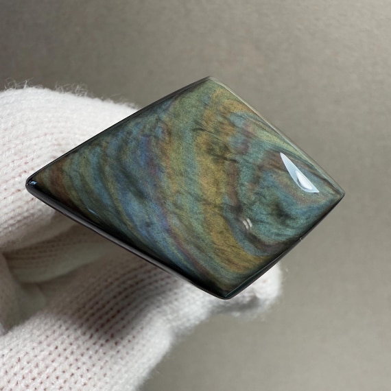 Mexican Velvet Obsidian cab 240